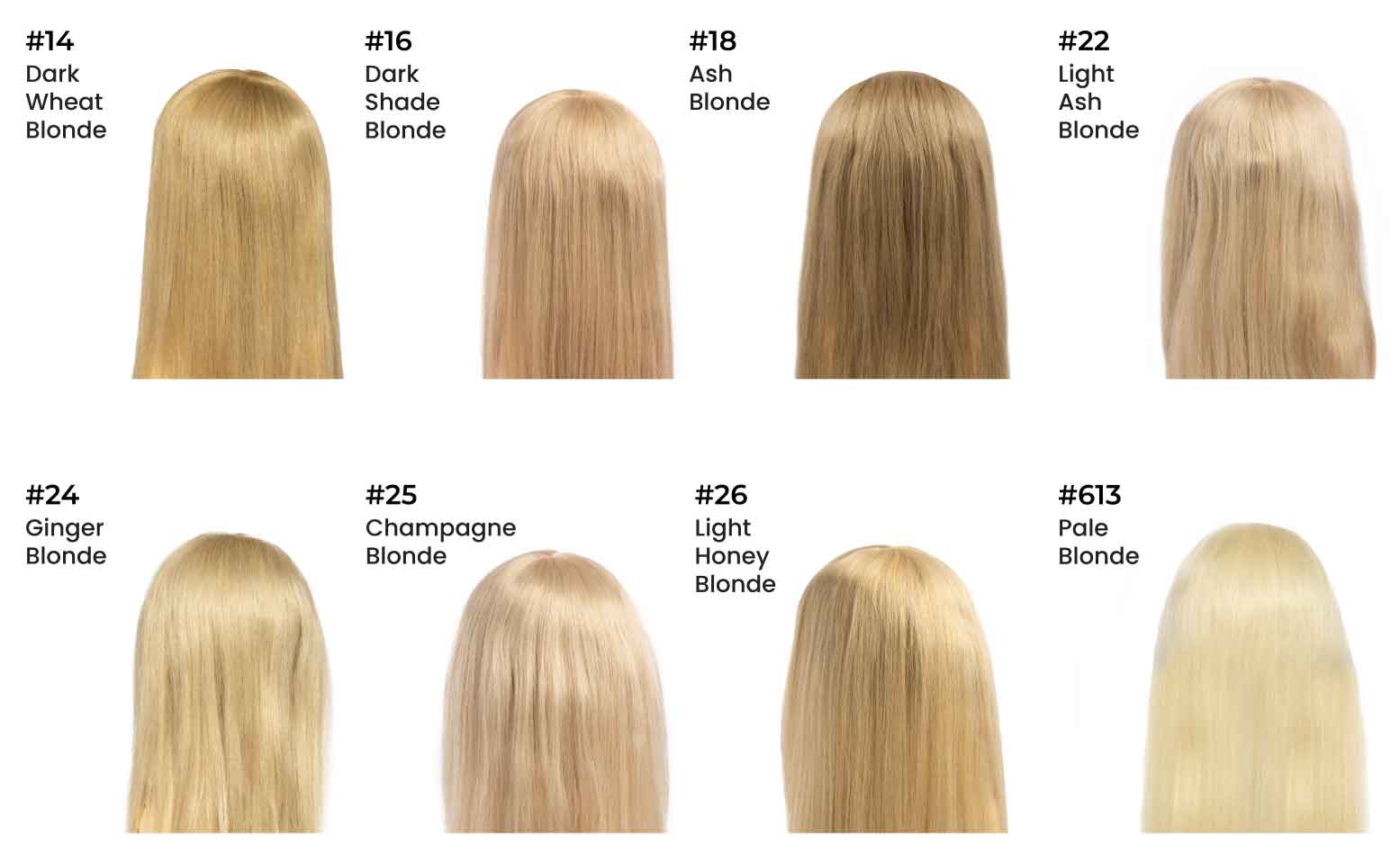 Blonde color collection