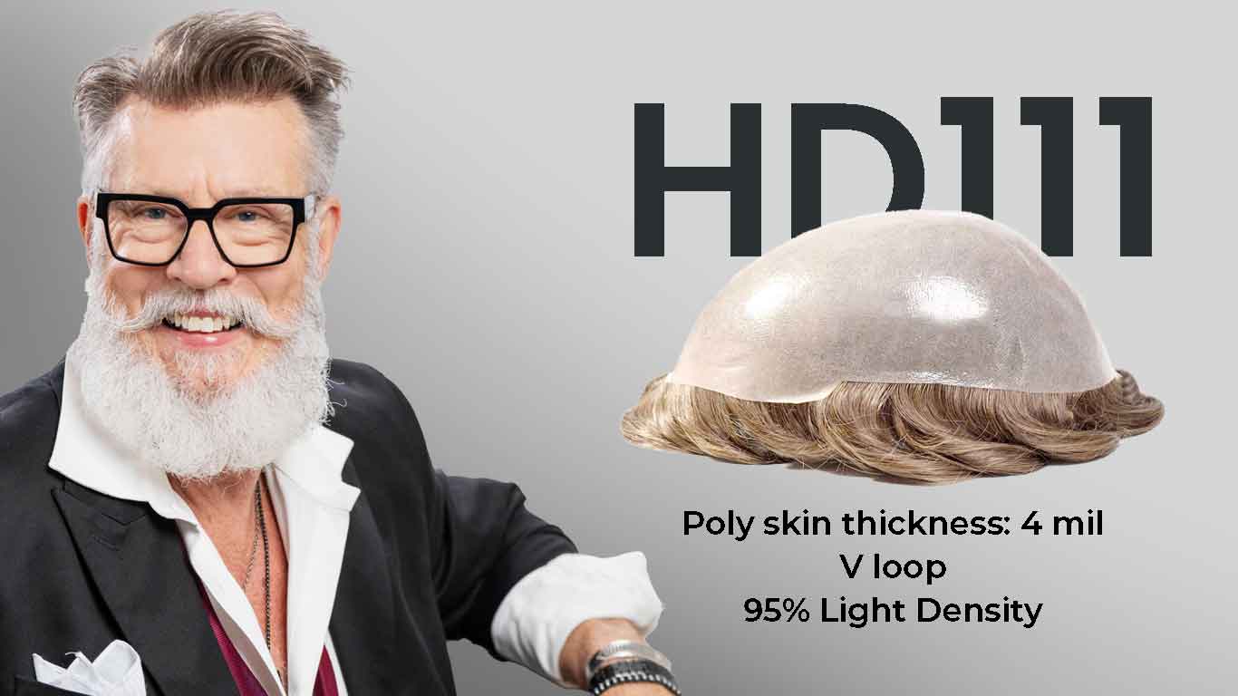 hd111 thin skin hair system for men