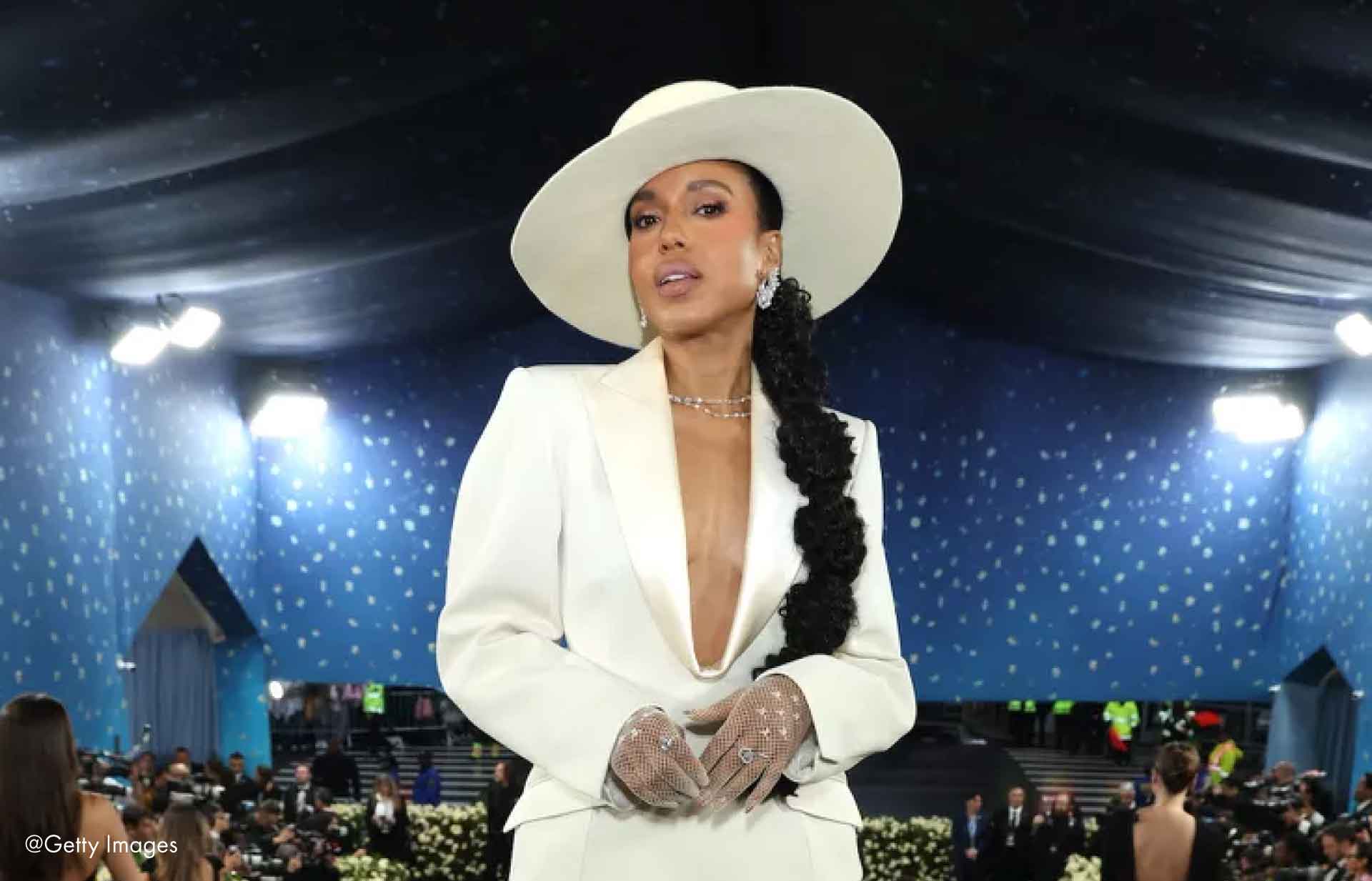 Kerry Washington's Bubble Ponytail