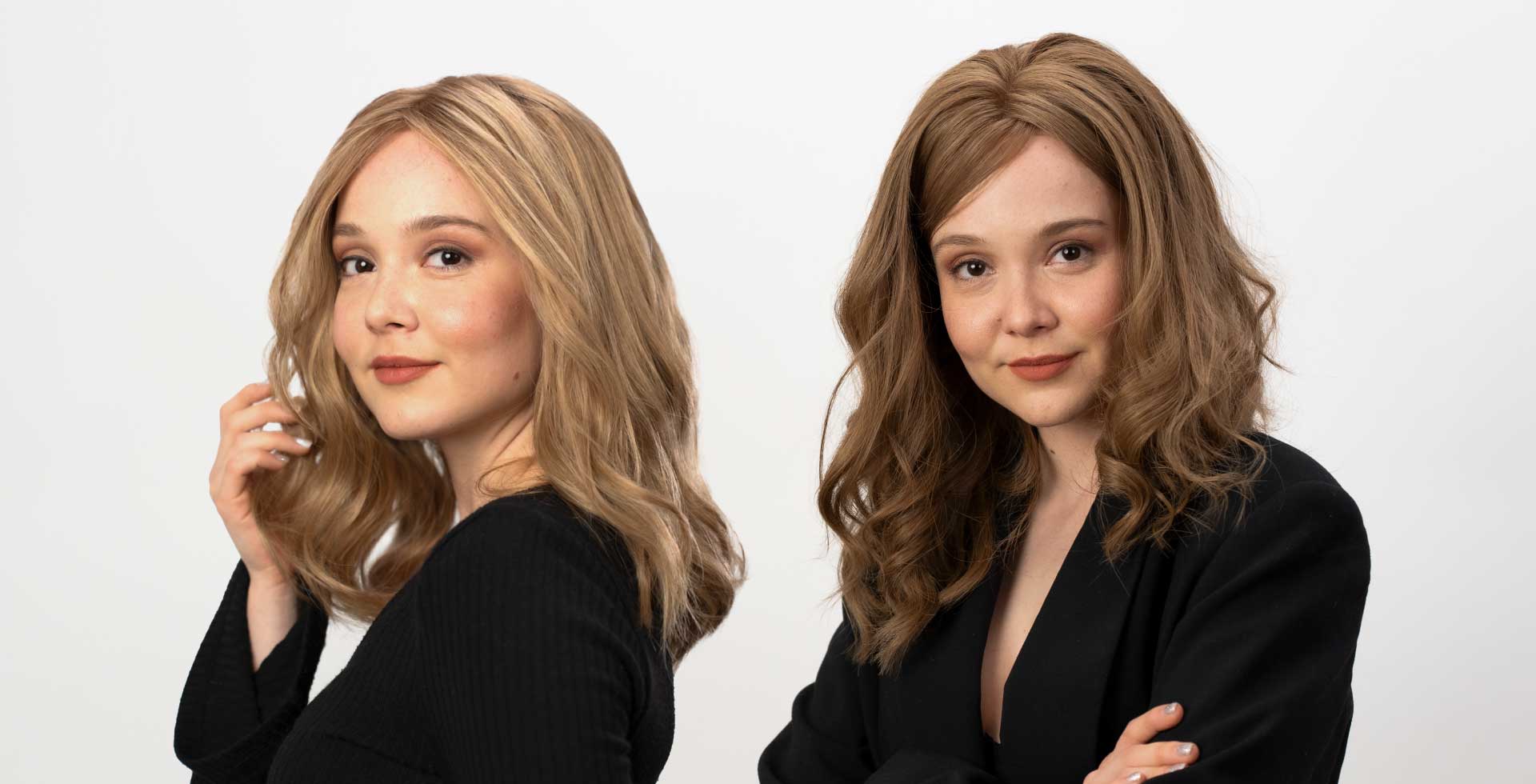 medium length hair wig