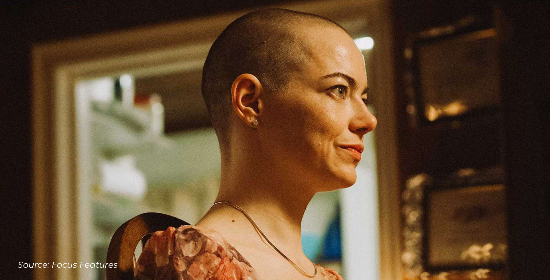 Emma Stone bald look transformation