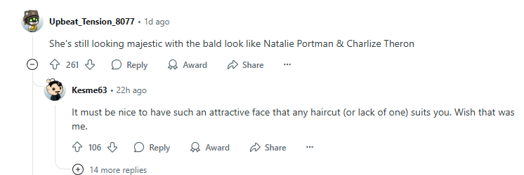 Emma Stone bald look transformation