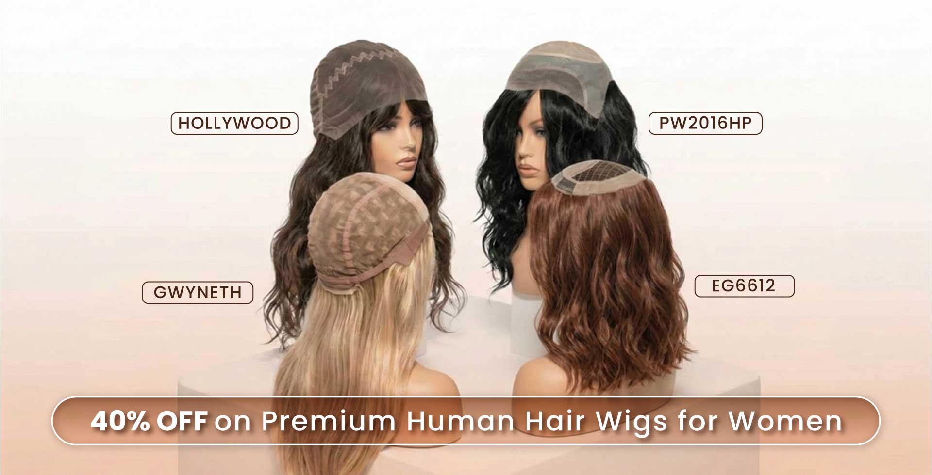 40 percent off on selceted hair toppers and wigs at Superhairpieces