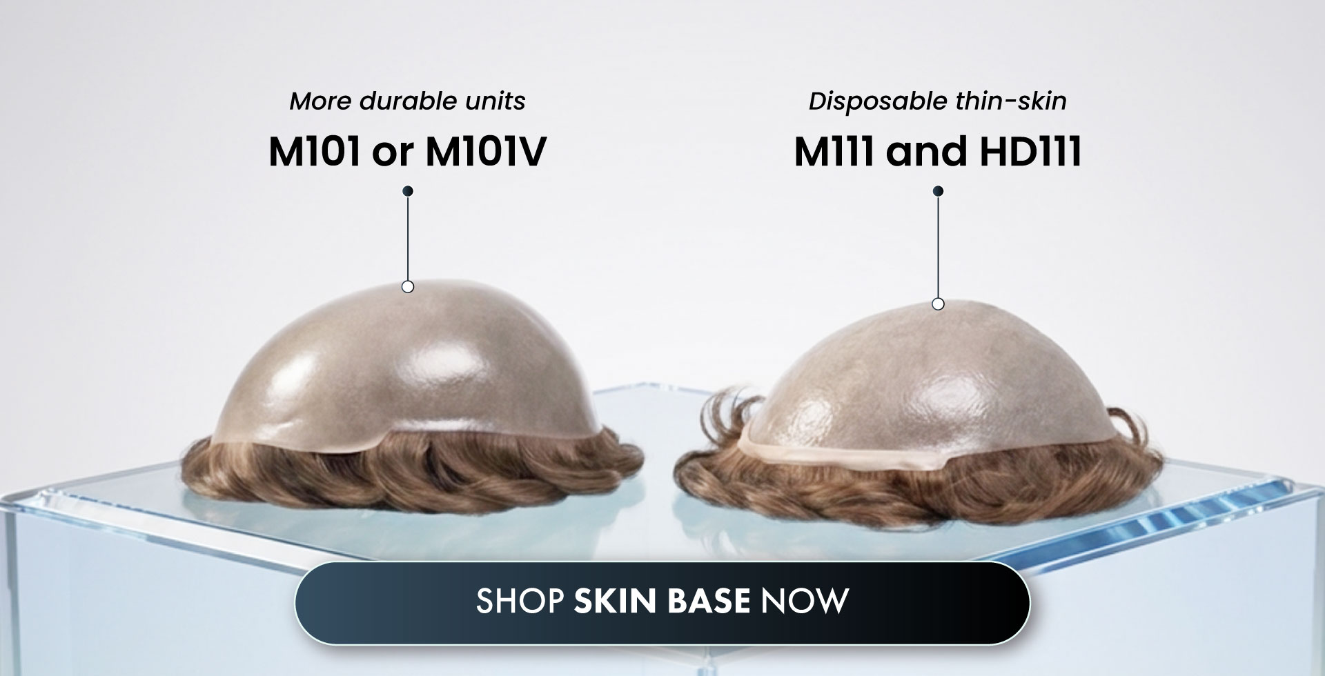 Thin skin hair system for ultra natural look and feel