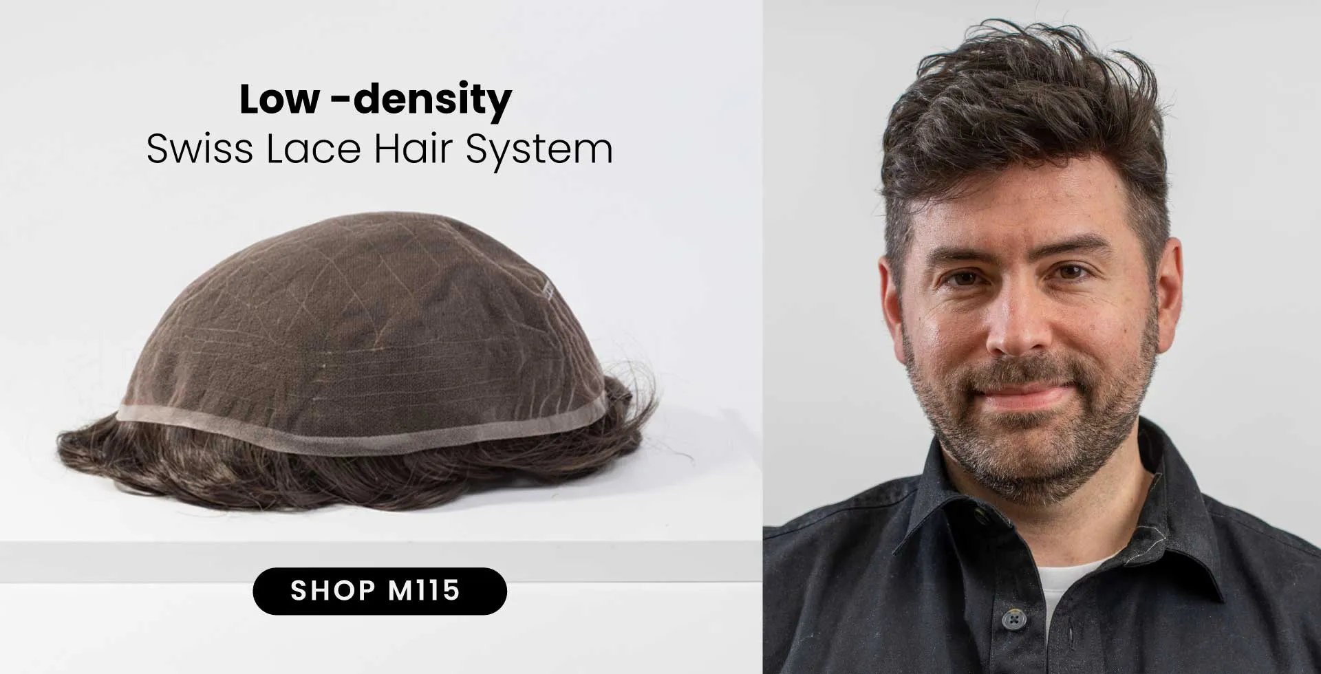 Low density Swiss Lace Hair System