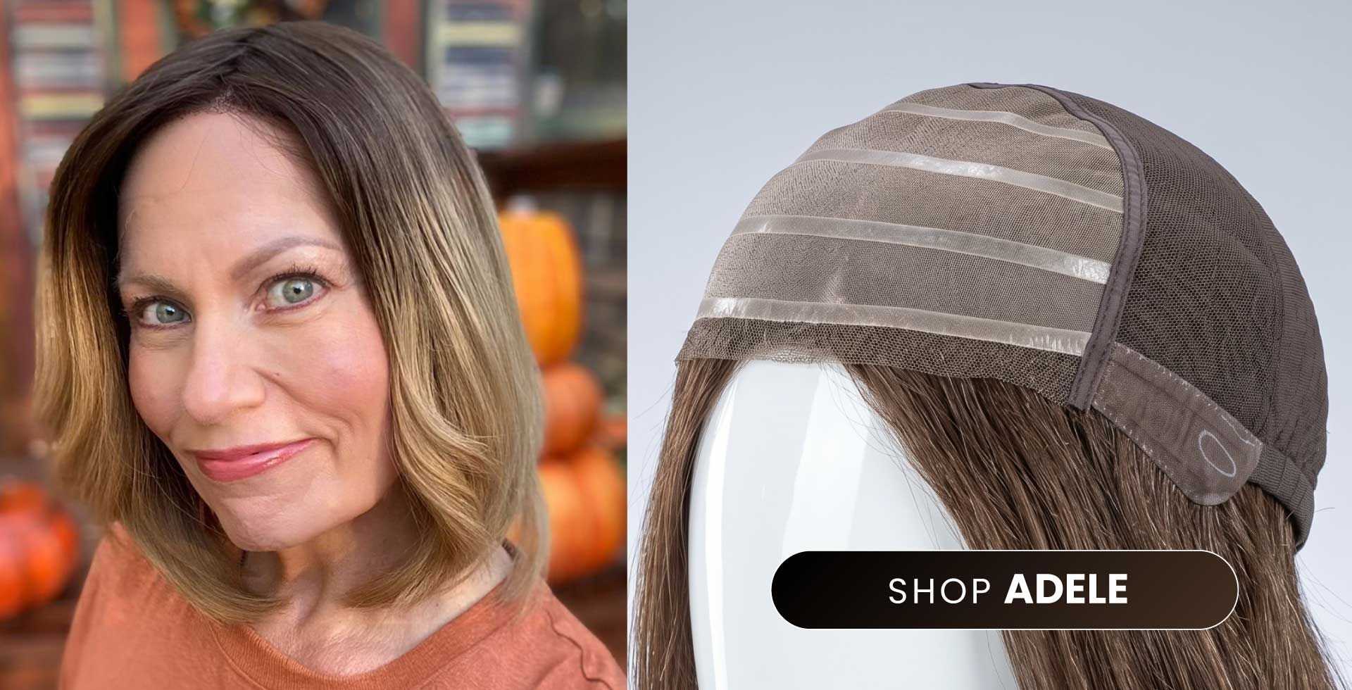 Adele Mono Silk Top with Medical Grade Silicone Wig