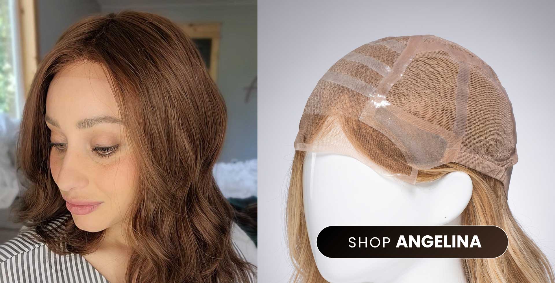 Angelina Premium Human Hair Medical Wig for Women