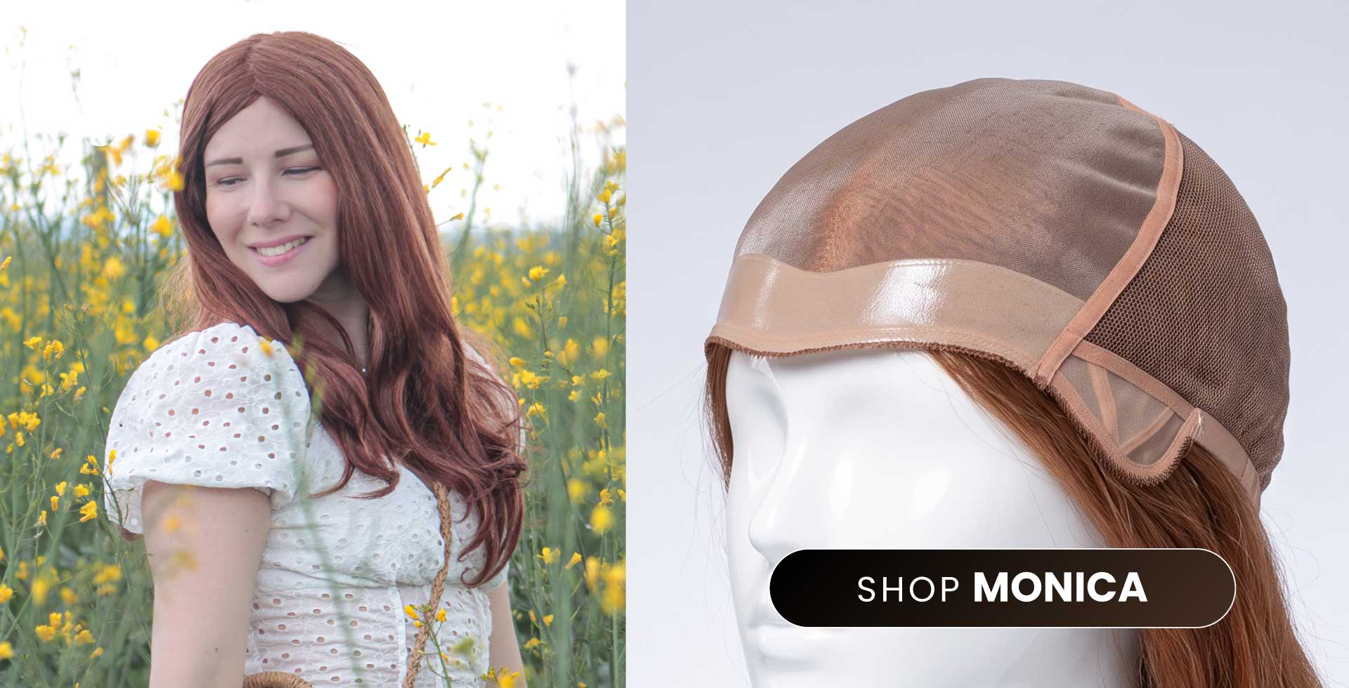Monica Mono Silk Top Hand tied Wig