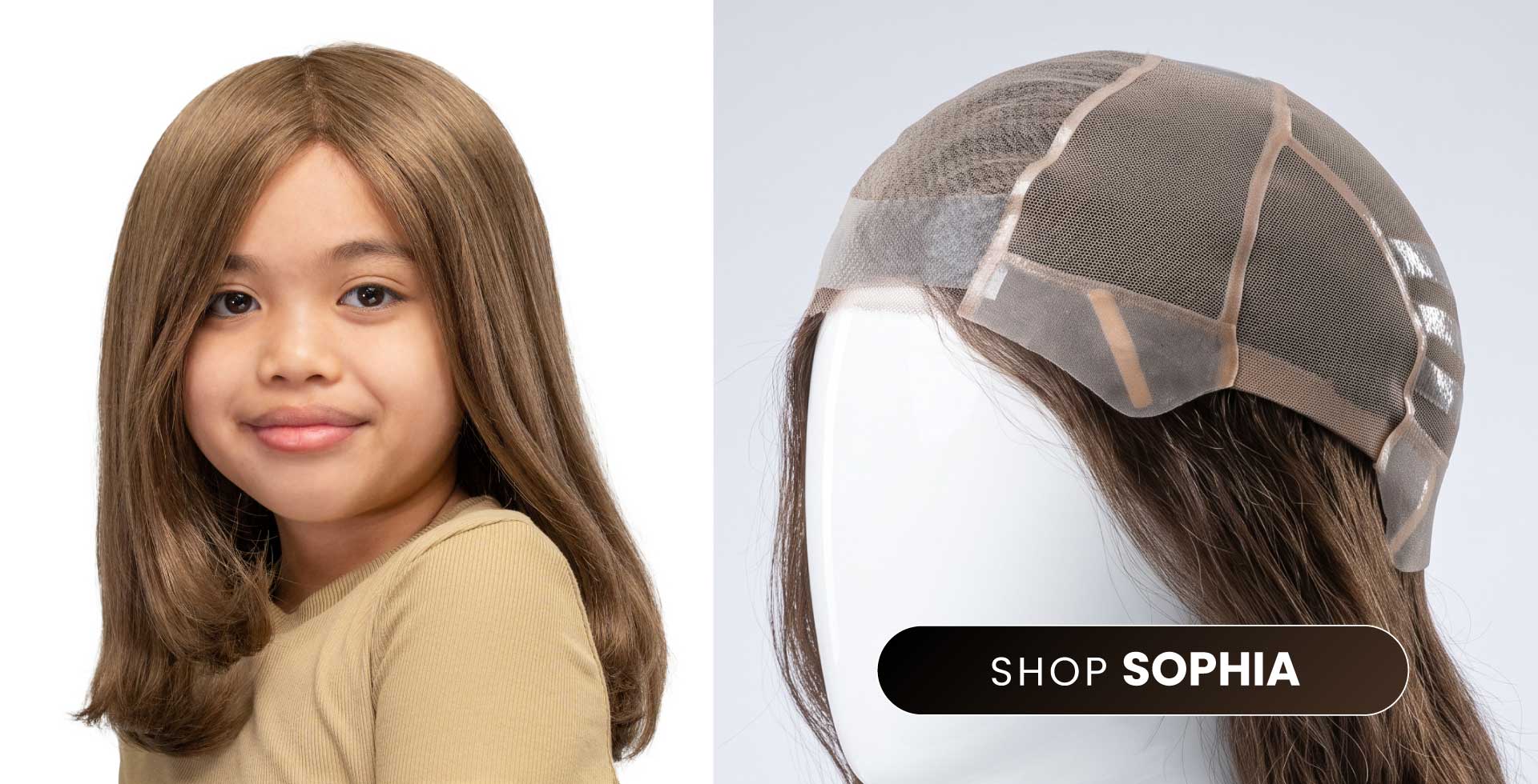 Sophia Wig I Silicone base Children's full wig