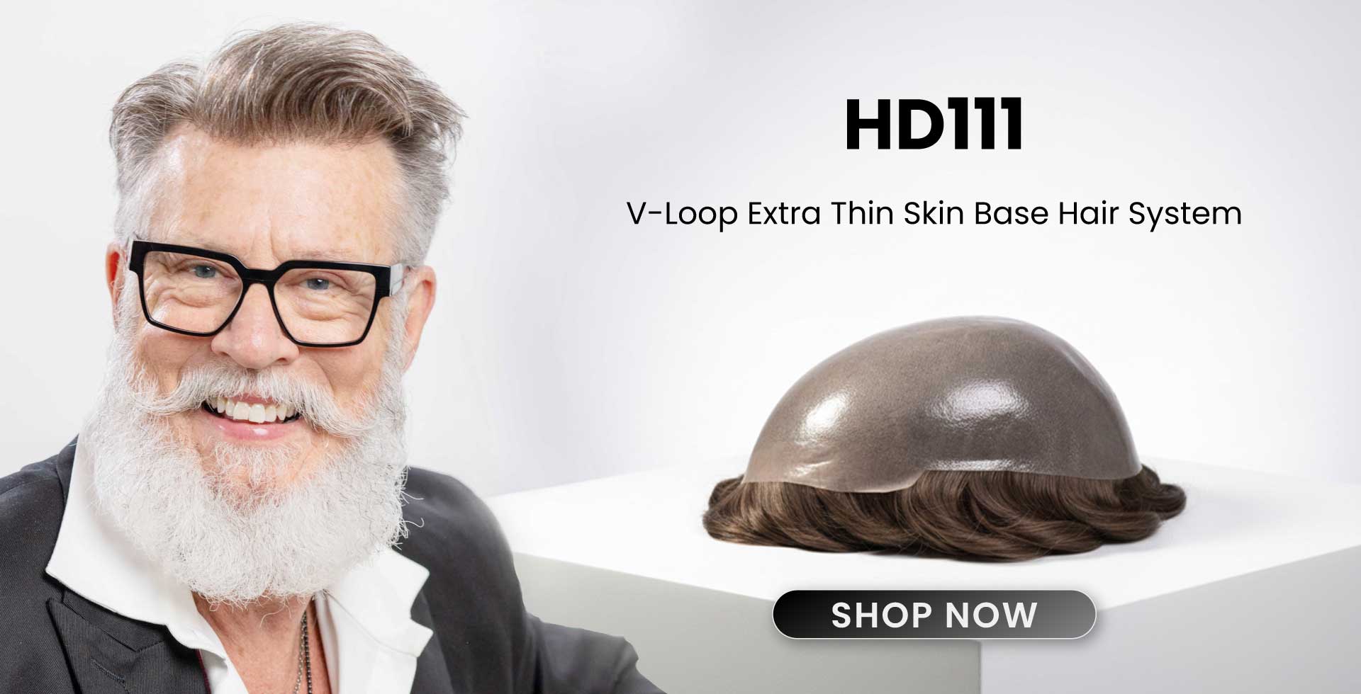 HD111 V-Loop Extra Thin Skin Base Hair System