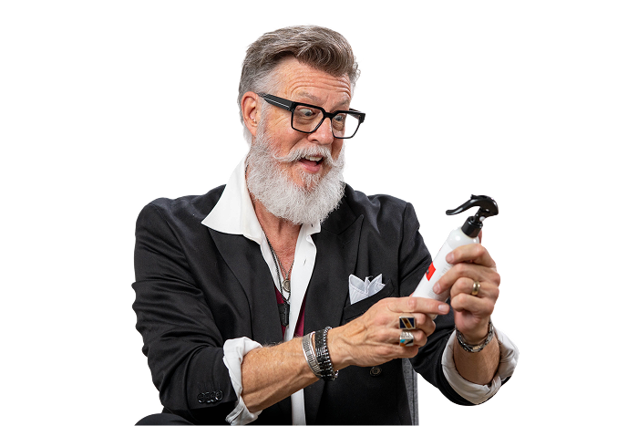 cool guy with bottle