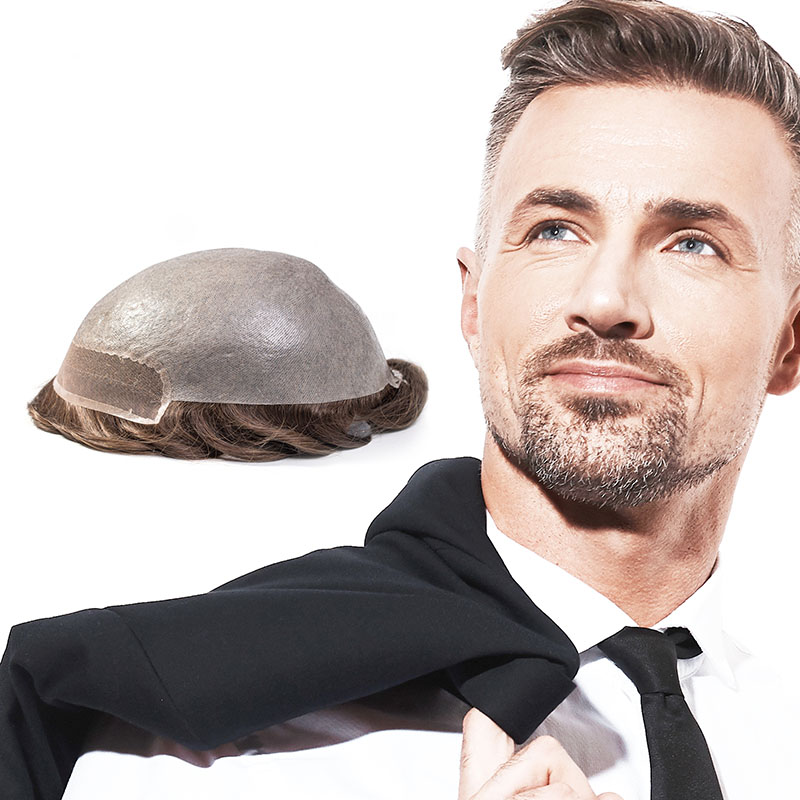 mens toupee thin skin