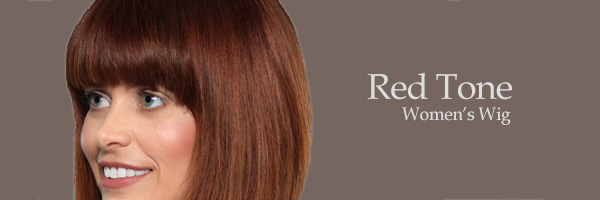 Women's red tone wigs