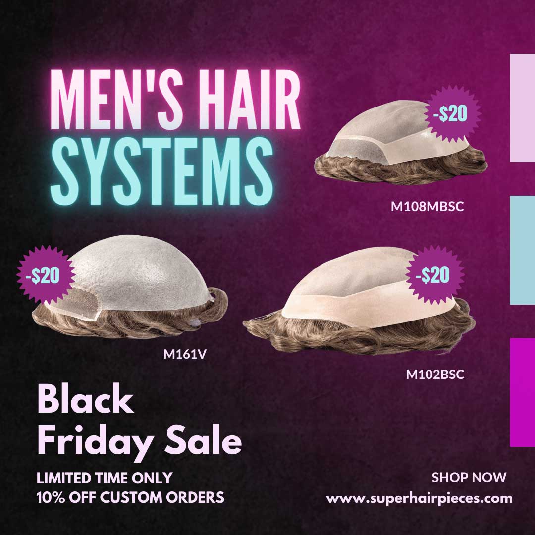 Black Friday Sale On Men’s Toupee
