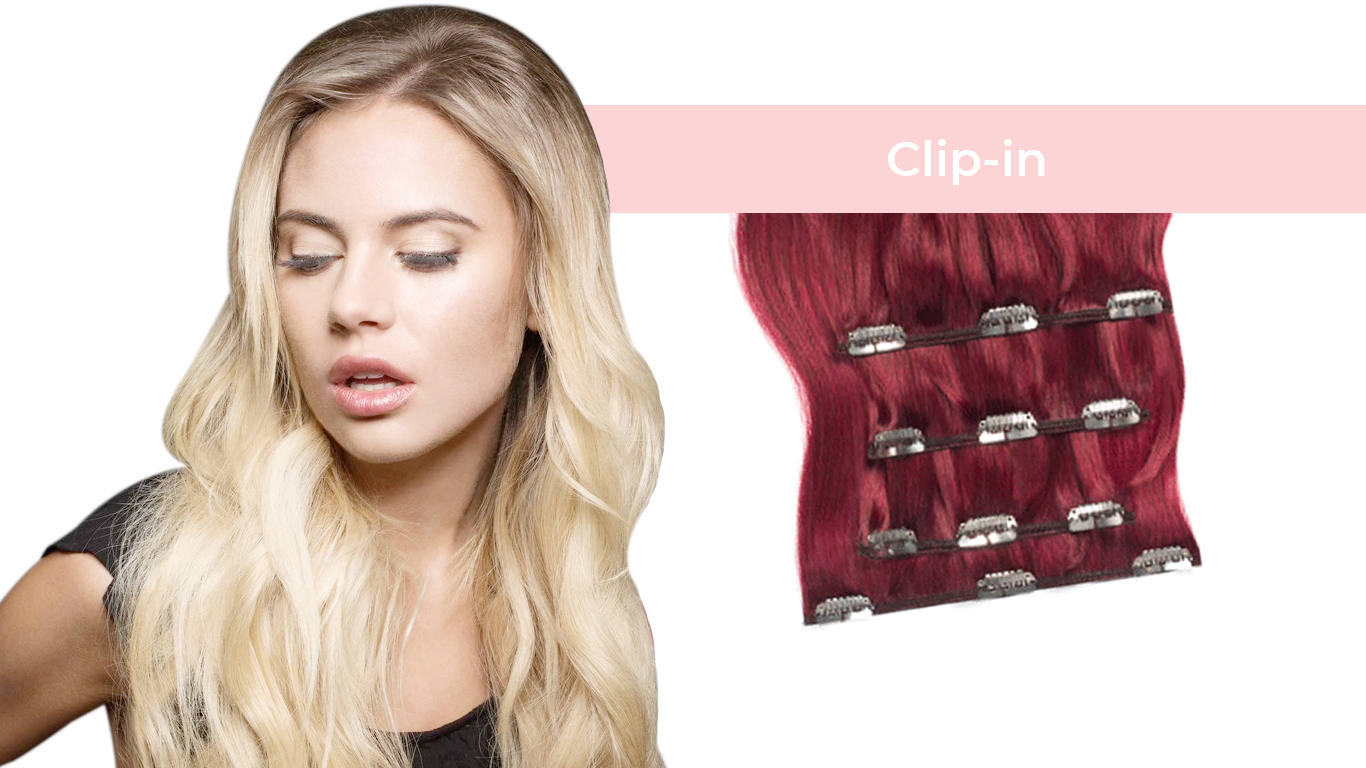 clip-in hair extensions