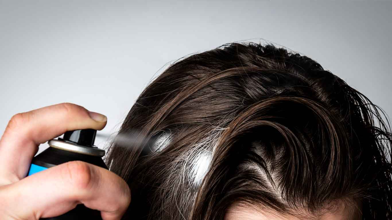 reduce the shine of hair systems