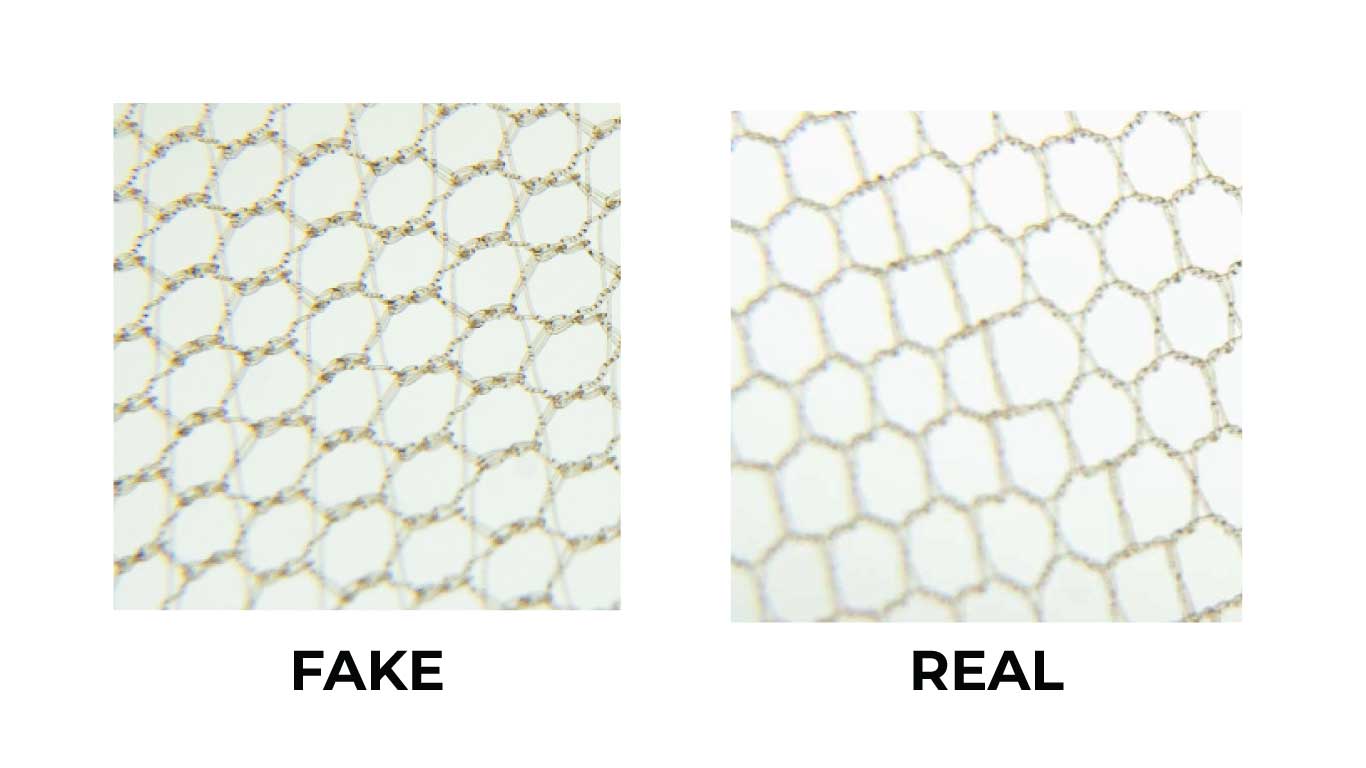 fake and real French lace