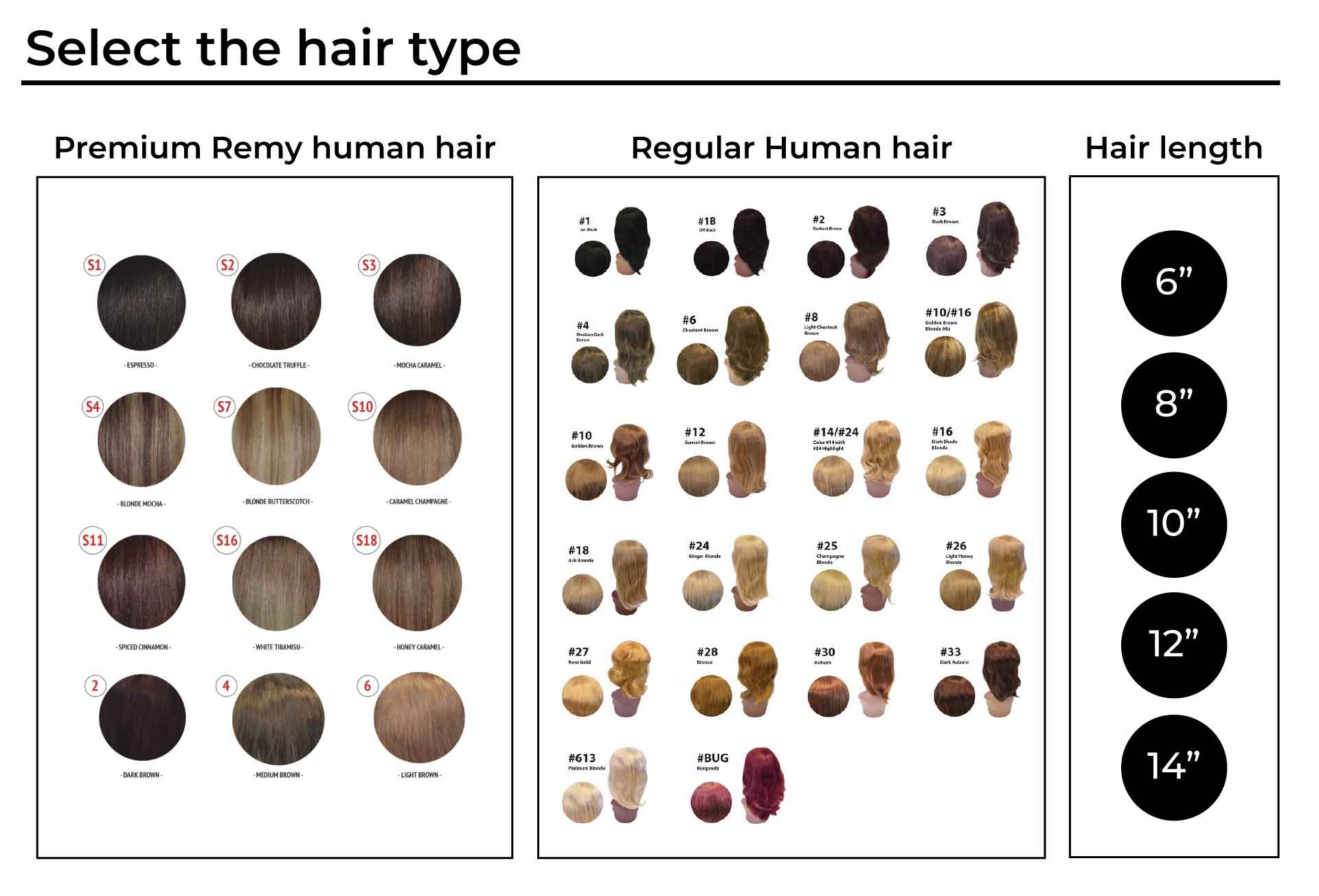select the hair type