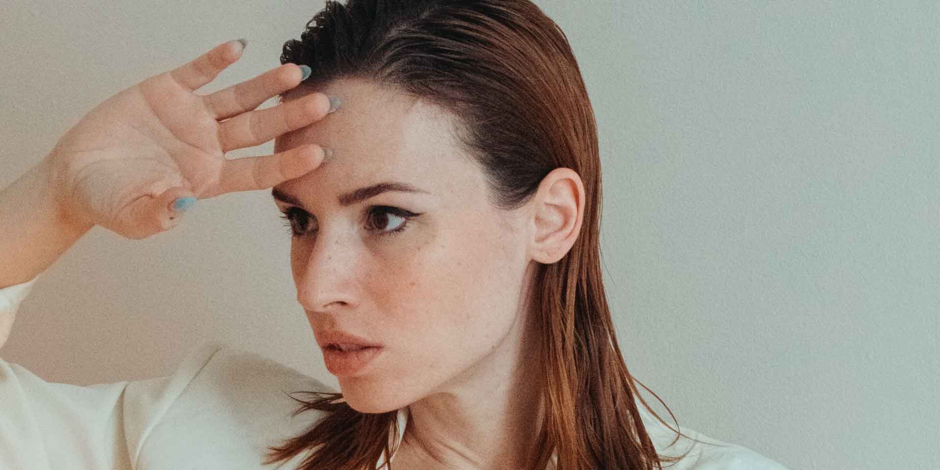 Side-Swept Wet Hair